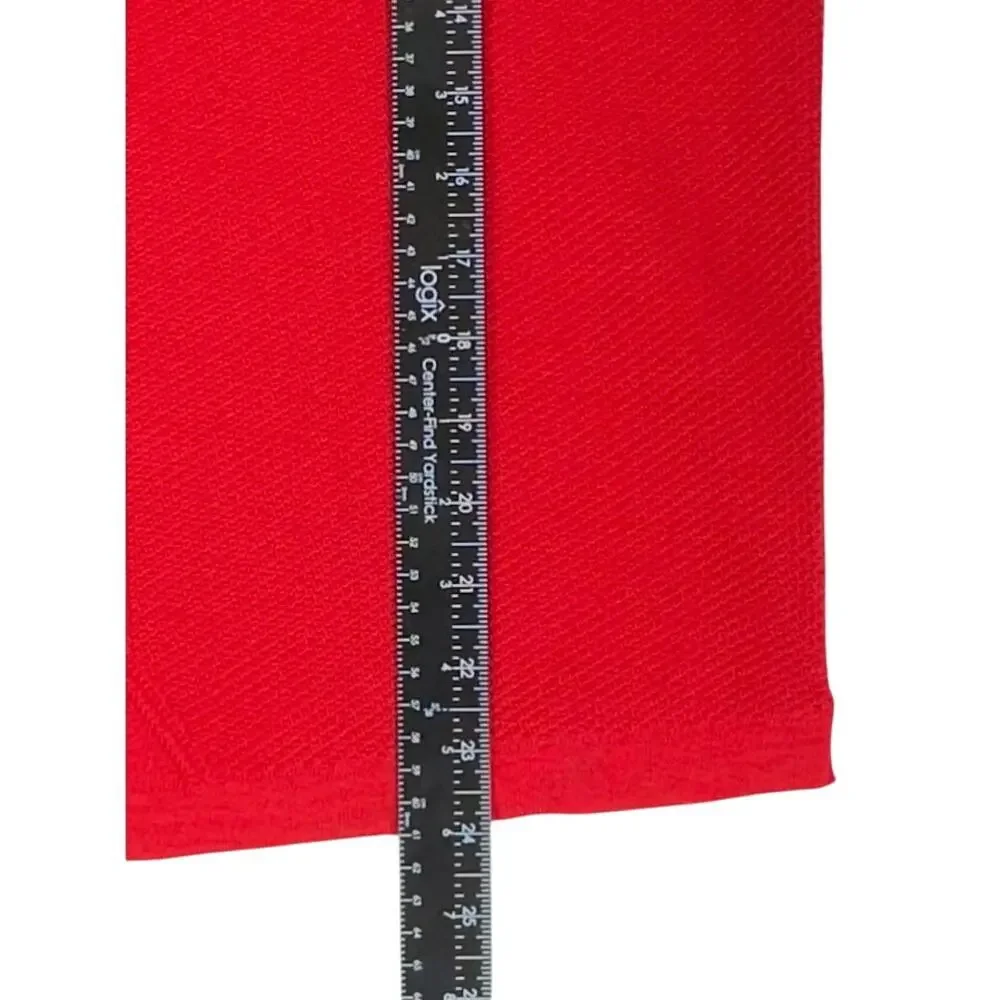 Marcello Sport Mens Sweater Vest Cardigan Size XL Red V-neck‎ Merino Wool Blend